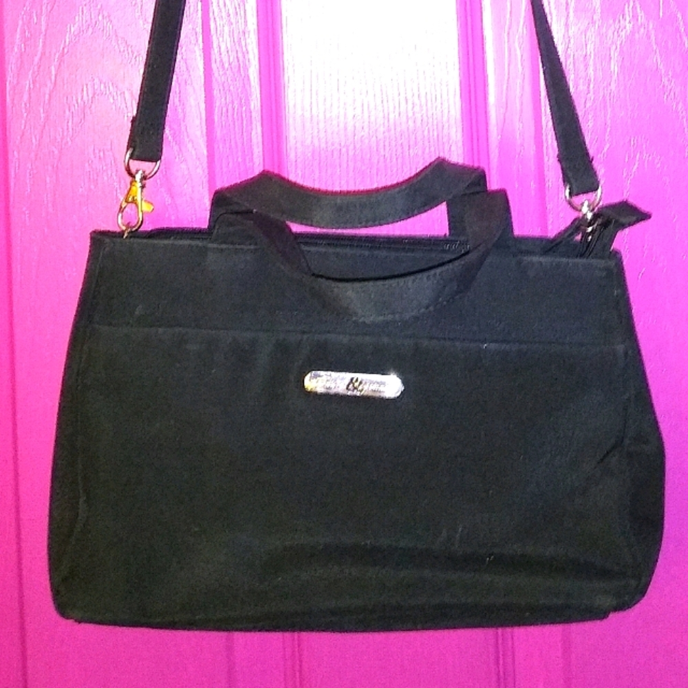 Vintage Frankie & Johnnie Black Crossbody Bag